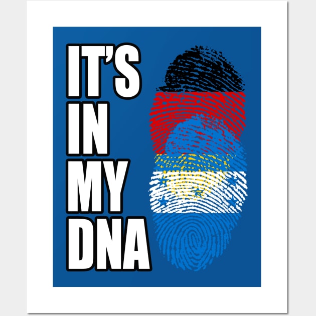 German and Honduran Mix DNA Heritage Wall Art by Just Rep It!!